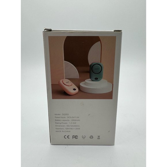 AOCOOLFAN Portable Neck Fan, Mini Hanging Neck Fan with Adjustable Lanyard - Picture 3 of 4